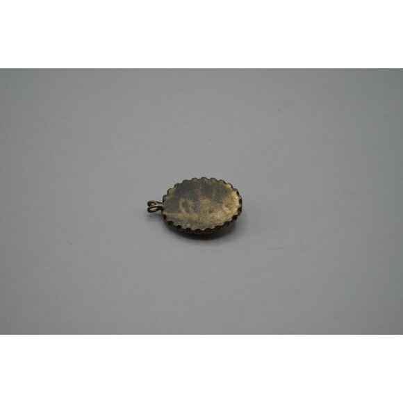 Brooch/Pendant Lot Enamel Guitar Red Flower Crown Ornate Pearl Coro - Picture 6 of 7